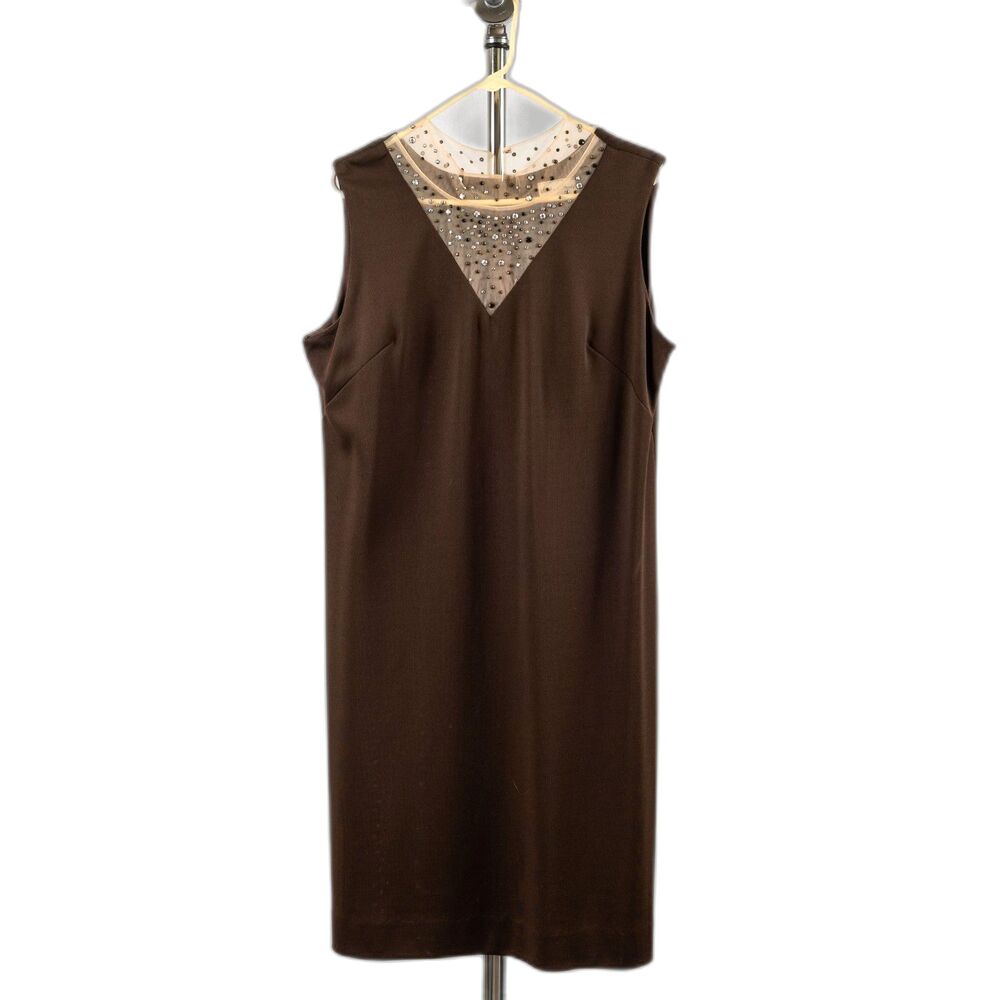 Vintage Stephen O'Grady brown shift dress size L
